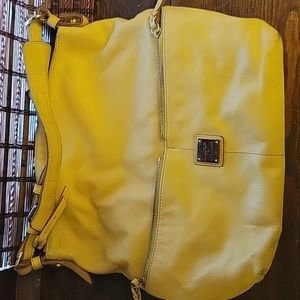 Dooney & Burke large yellow tote